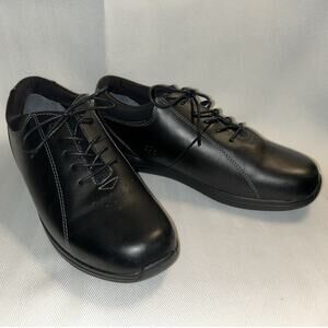 Drew Tulip Women’s Black Leather Sneakers Comfort Shoes 10202-12 Size 10.5